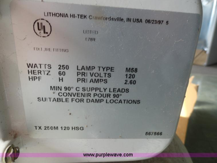 image for item G9186 (13) 250 watt bay lights