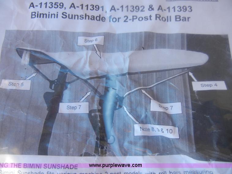 image for item H9037 (2) Bimini sunshades for 2-post roll bar
