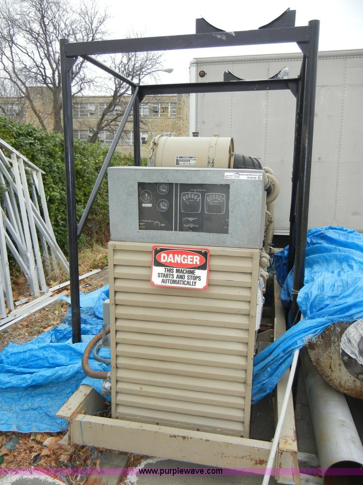 image for item H9143 Cummins Standby power emergency duty generator with skids