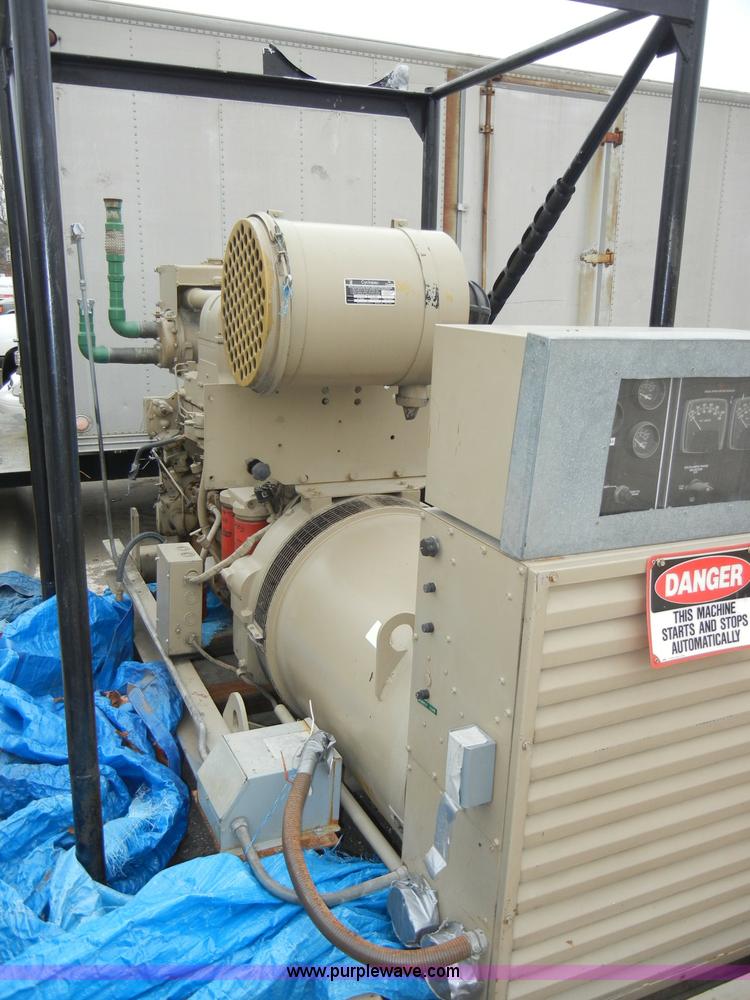 image for item H9143 Cummins Standby power emergency duty generator with skids