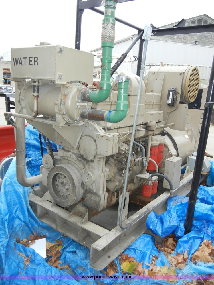 image for item H9143 Cummins Standby power emergency duty generator with skids