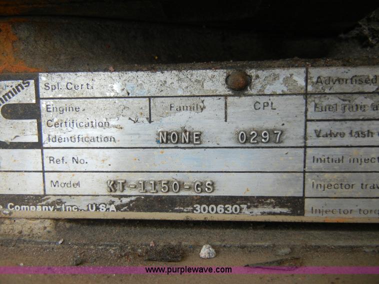 image for item H9143 Cummins Standby power emergency duty generator with skids