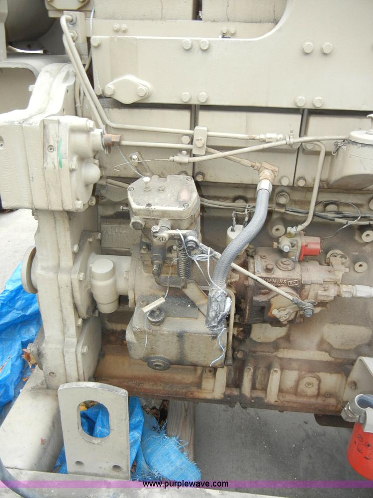 image for item H9143 Cummins Standby power emergency duty generator with skids