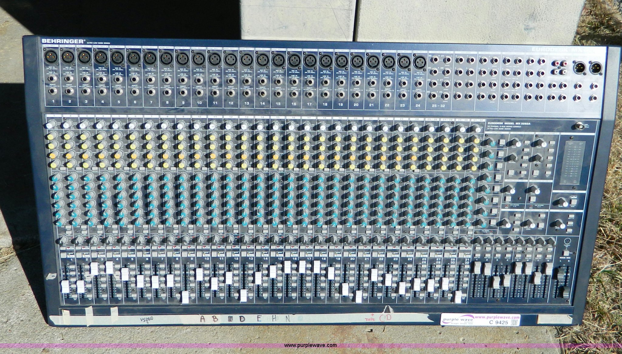 Behringer Eurodesk MX3282A mixing console in Hill City, KS Item C9425 sold ...