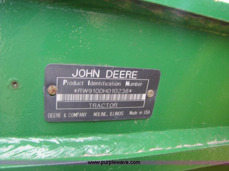 image for item A4601 1998 John Deere 9100 4WD tractor