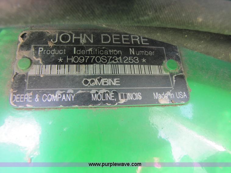 image for item A4602 2008 John Deere 9770 STS combine