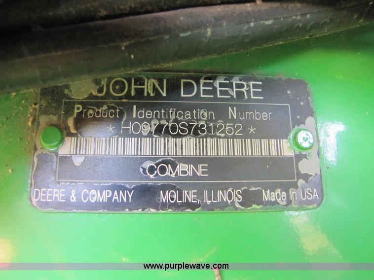 image for item A4603 2009 John Deere 9770 STS combine