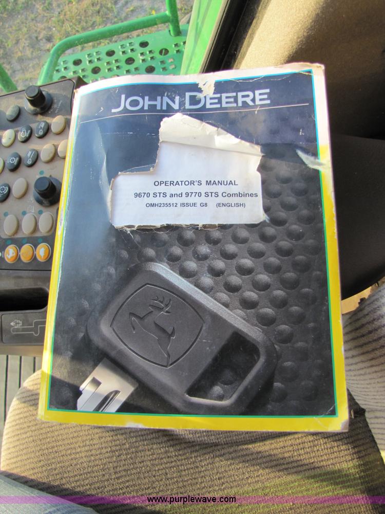 image for item A4603 2009 John Deere 9770 STS combine