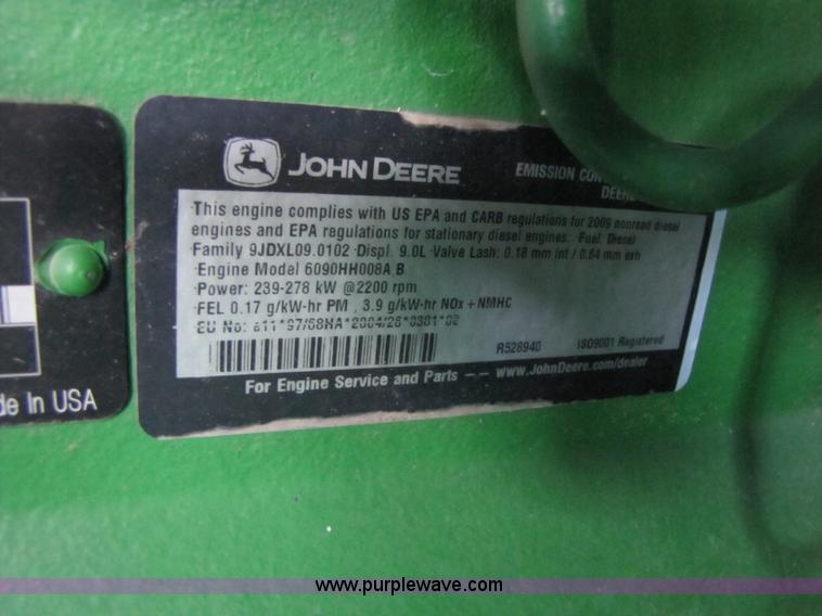 image for item A4603 2009 John Deere 9770 STS combine