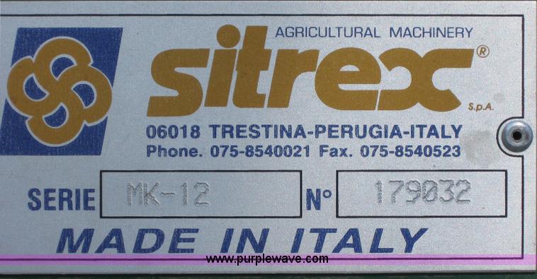 image for item A4608 Sitrex Magnum MK-12 12 wheel rake