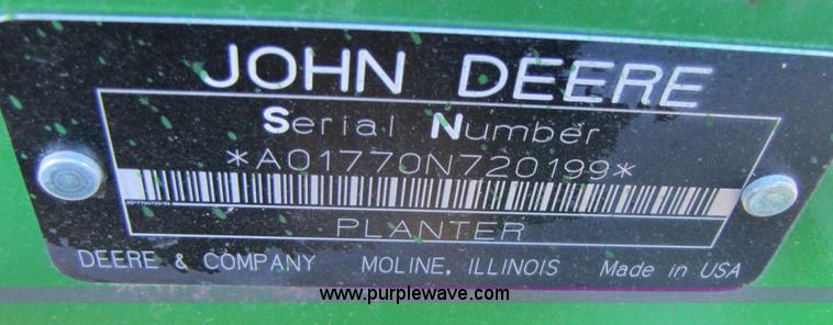 image for item A4619 2007 John Deere 1770NT 16 row planter