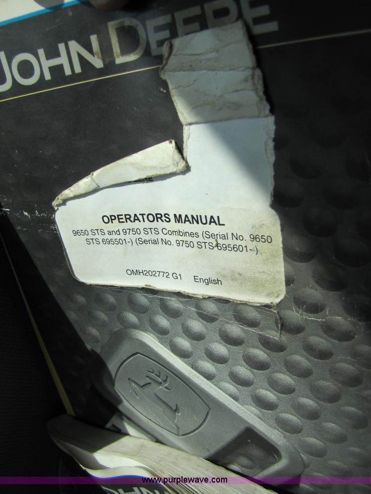 image for item A5165 2002 John Deere 9750 STS RWA combine