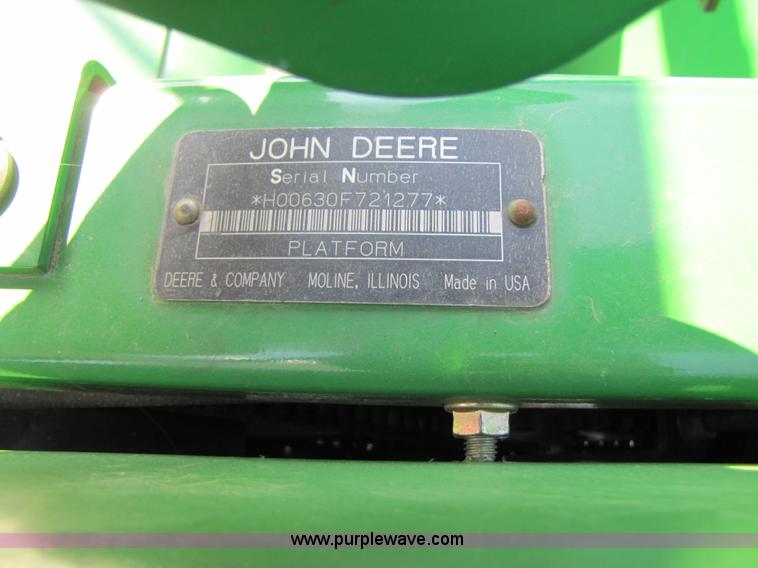 image for item B2001 2007 John Deere 630F HydraFlex 30' flex head