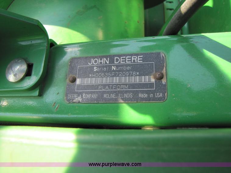 image for item B2002 2007 John Deere 635F 35' flex head