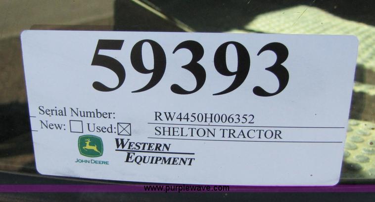 image for item B2020 1983 John Deere 4450 tractor