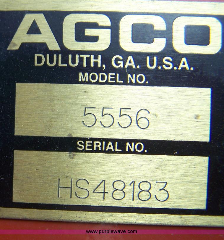 image for item D8572 2007 AGCO 5556 round baler