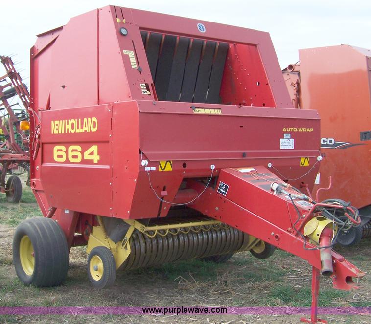 image for item D8573 1997 New Holland 664 round baler