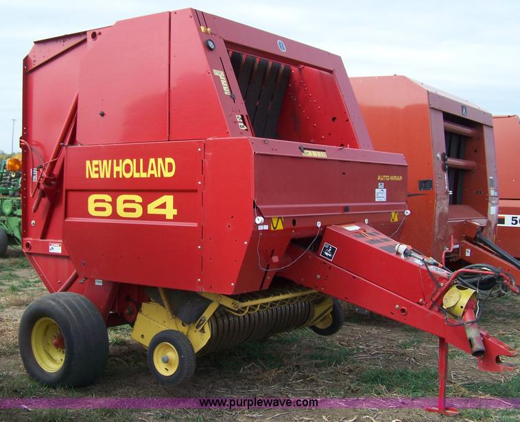 image for item D8573 1997 New Holland 664 round baler