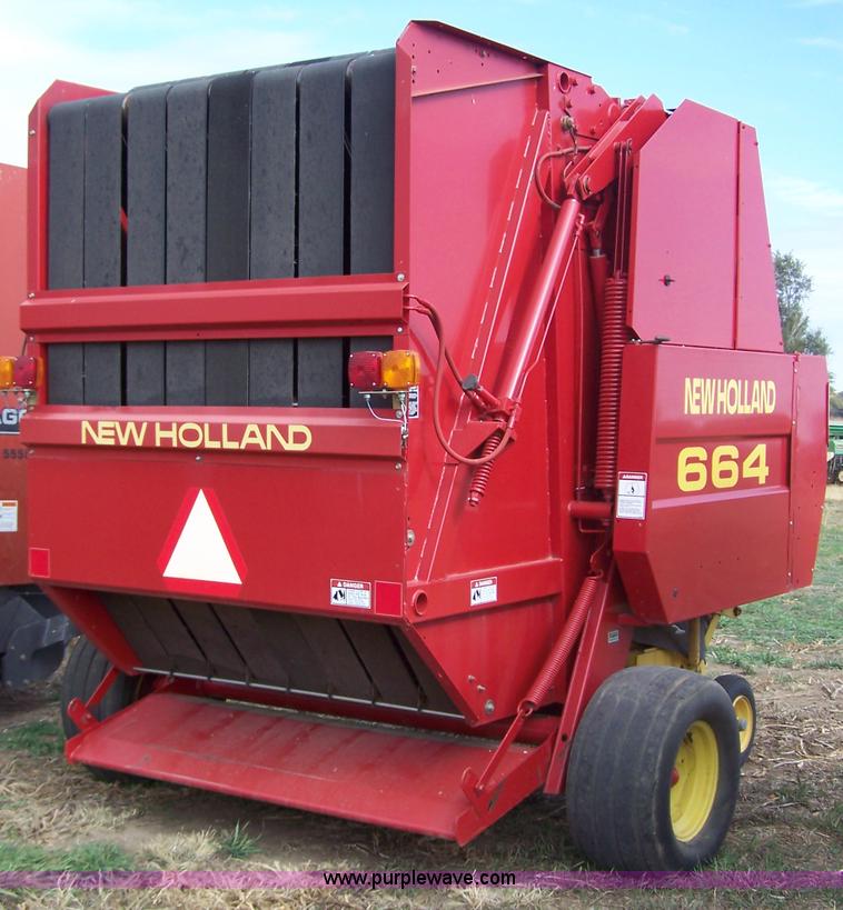 image for item D8573 1997 New Holland 664 round baler