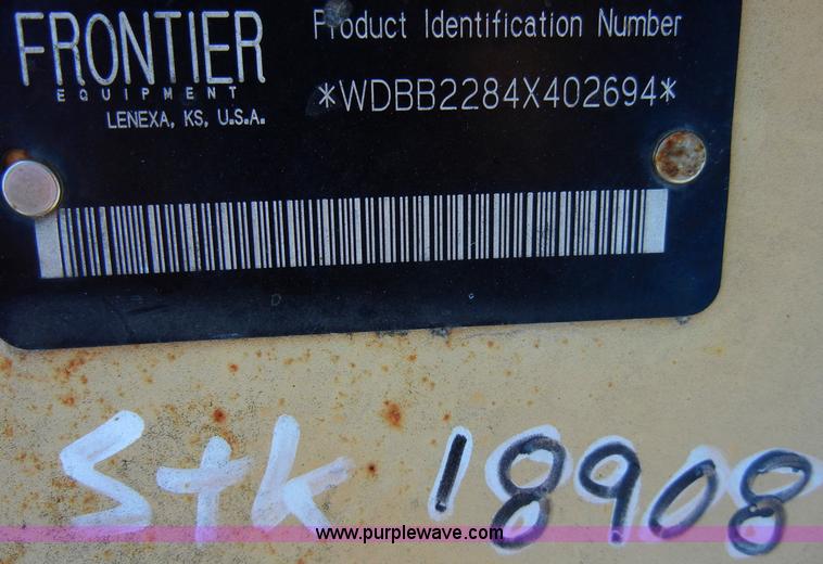 image for item H9053 Frontier BB2284 7' box blade