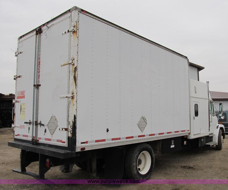 image for item B2541 1997 Freightliner FL60 box truck with sleeper