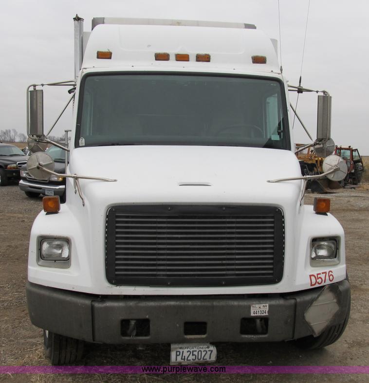 image for item B2541 1997 Freightliner FL60 box truck with sleeper