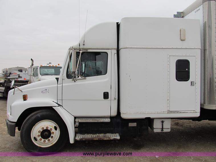 image for item B2541 1997 Freightliner FL60 box truck with sleeper