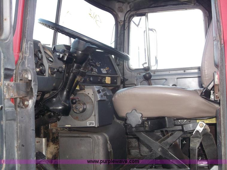 image for item B5072 1987 Mack DM600 triple axle mixer truck