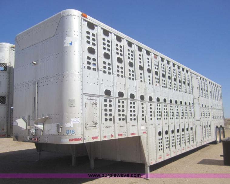 image for item B5510 1992 Wilson PSDCL-306  48' triple deck livestock trailer