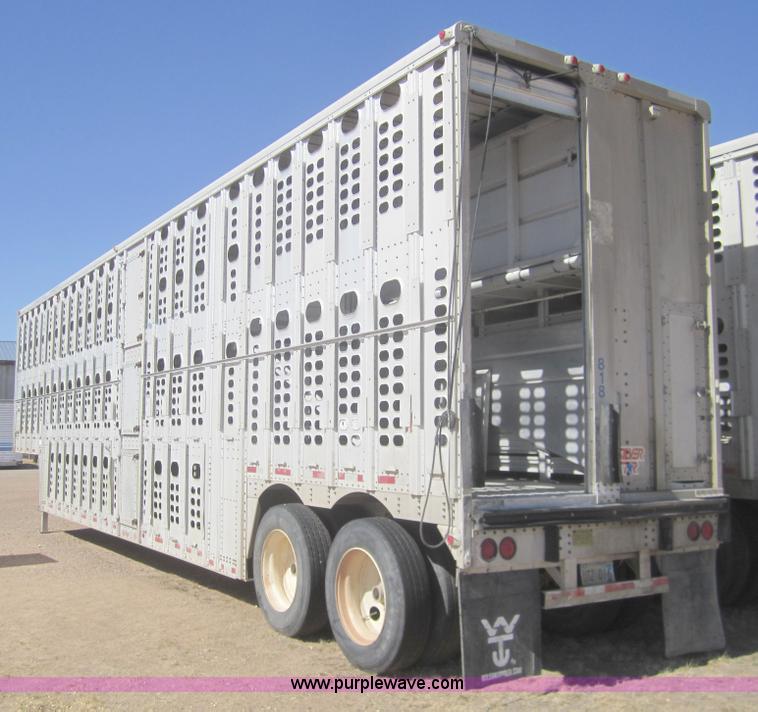 image for item B5510 1992 Wilson PSDCL-306  48' triple deck livestock trailer