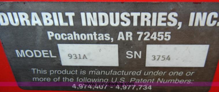 image for item A3341 Durabilt 931A 10 wheel rake