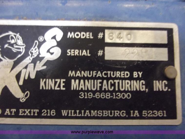 image for item A5355 Kinze 840 grain cart