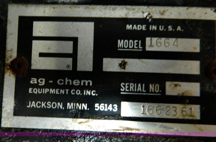 image for item D8613 1991 Ag-Chem TerraGator 1664T self propelled sprayer