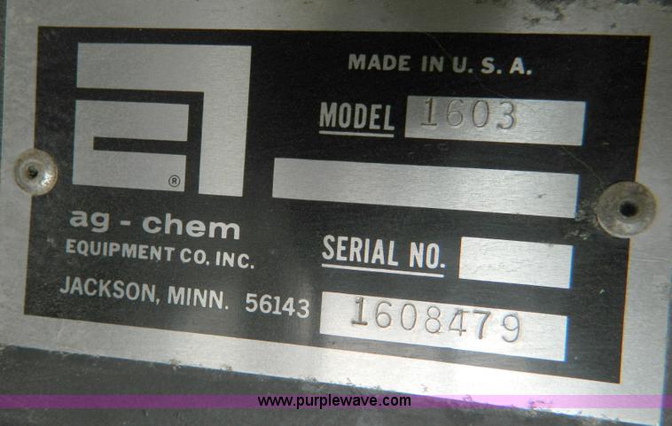 image for item D8614 1990 Ag-Chem TerraGator 1603T self propelled spreader