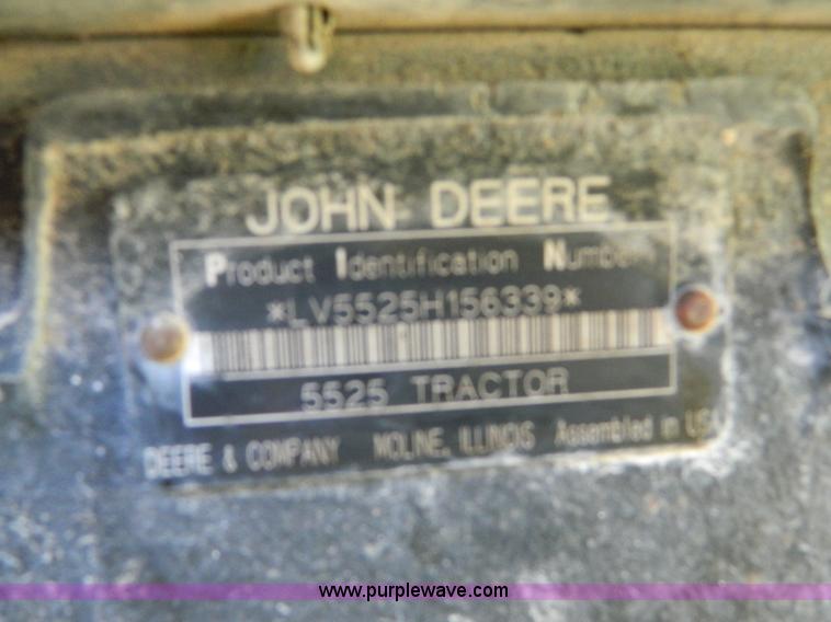 image for item D8629 2006 John Deere 5525 MFWD tractor