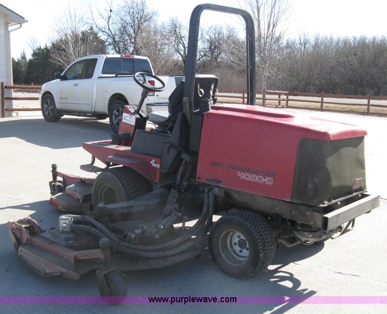 image for item A4491 2004 Toro Ground Master 4000D golf course mower