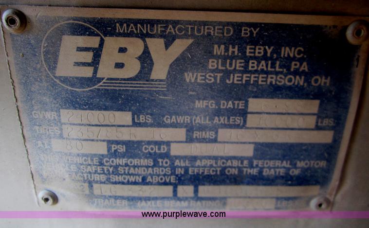 image for item B3113 1998 Eby 45' gooseneck stock trailer