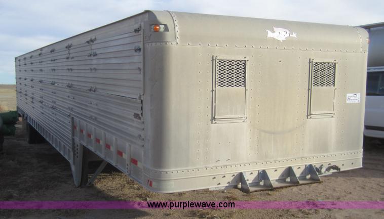 image for item B3114 1998 Eby 45' gooseneck stock trailer