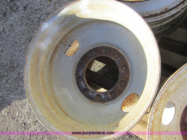 image for item B9038 (8) 24.5 Budd steel rims