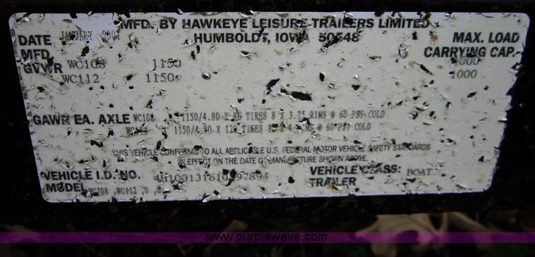 image for item C5262 Yamaha wave runner jet ski with trailer
