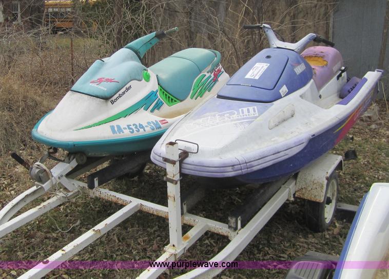 image for item C5263 (2) Jet ski's on trailer