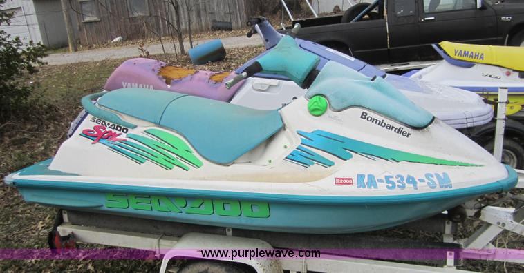 image for item C5263 (2) Jet ski's on trailer