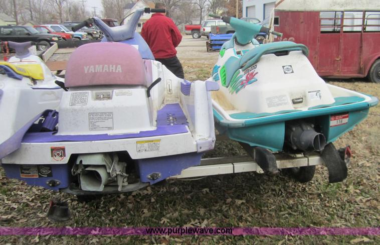 image for item C5263 (2) Jet ski's on trailer