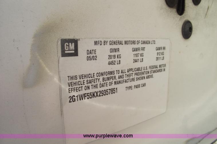 image for item C5743 2002 Chevrolet Impala