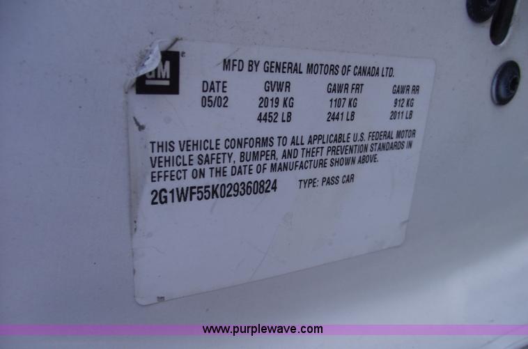 image for item C5744 2002 Chevrolet Impala