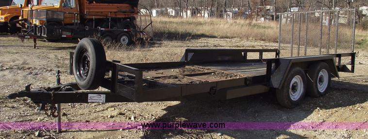 image for item C5818 1991 18' shop-built trailer