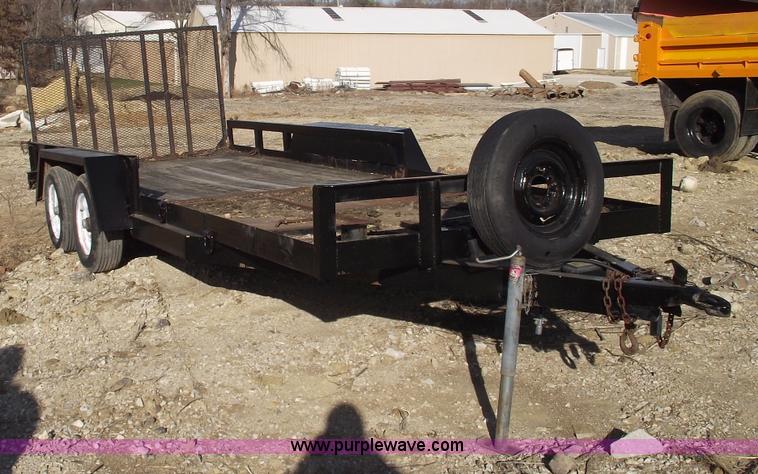 image for item C5818 1991 18' shop-built trailer