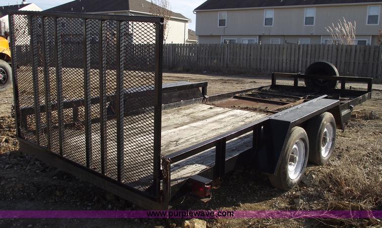 image for item C5818 1991 18' shop-built trailer