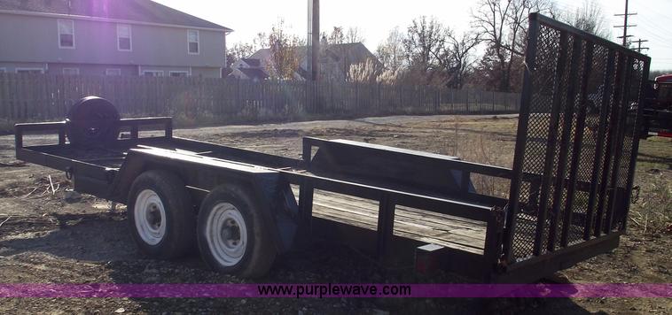 image for item C5818 1991 18' shop-built trailer