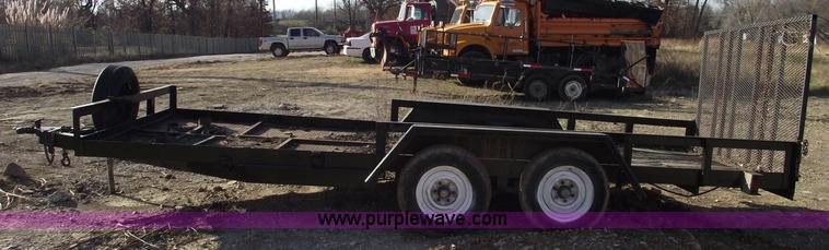 image for item C5818 1991 18' shop-built trailer